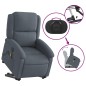 vidaXL Sillón de masaje reclinable elevable terciopelo gris oscuro vidaXL Sillón de masaje reclinable elevable terciopelo gris oscuro