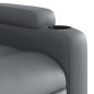 vidaXL Sillón reclinable de masaje de pie cuero artificial gris vidaXL Sillón reclinable de masaje de pie cuero artificial gris