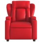 vidaXL Sillón de masaje reclinable eléctrico de cuero artificial rojo vidaXL Sillón de masaje reclinable eléctrico de cuero artificial rojo