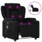 vidaXL Sillón de masaje reclinable eléctrico cuero sintético negro vidaXL Sillón de masaje reclinable eléctrico cuero sintético negro
