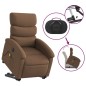 vidaXL Sillón de masaje eléctrico reclinable elevable tela marrón vidaXL Sillón de masaje eléctrico reclinable elevable tela marrón