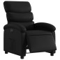 vidaXL Sillón reclinable eléctrico de cuero sintético negro