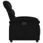 vidaXL Sillón reclinable eléctrico de cuero sintético negro