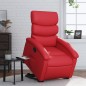 vidaXL Sillón reclinable elevable cuero artificial rojo vidaXL Sillón reclinable elevable cuero artificial rojo