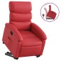 vidaXL Sillón reclinable elevable cuero artificial rojo vidaXL Sillón reclinable elevable cuero artificial rojo