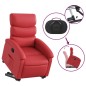 vidaXL Sillón reclinable elevable cuero artificial rojo vidaXL Sillón reclinable elevable cuero artificial rojo