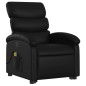 vidaXL Sillón reclinable de masaje de pie cuero artificial negro vidaXL Sillón reclinable de masaje de pie cuero artificial negro