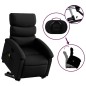 vidaXL Sillón reclinable de masaje de pie cuero artificial negro vidaXL Sillón reclinable de masaje de pie cuero artificial negro
