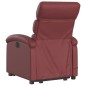 vidaXL Sillón reclinable de masaje de pie cuero artificial rojo tinto vidaXL Sillón reclinable de masaje de pie cuero artificial rojo tinto