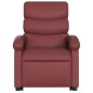 vidaXL Sillón reclinable de masaje de pie cuero artificial rojo tinto vidaXL Sillón reclinable de masaje de pie cuero artificial rojo tinto