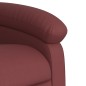 vidaXL Sillón reclinable de masaje de pie cuero artificial rojo tinto vidaXL Sillón reclinable de masaje de pie cuero artificial rojo tinto
