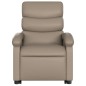 vidaXL Sillón reclinable masaje pie cuero artificial color capuchino vidaXL Sillón reclinable masaje pie cuero artificial color capuchino