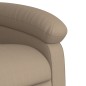 vidaXL Sillón reclinable masaje pie cuero artificial color capuchino vidaXL Sillón reclinable masaje pie cuero artificial color capuchino