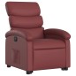 vidaXL Sillón elevable eléctrico cuero artificial rojo tinto vidaXL Sillón elevable eléctrico cuero artificial rojo tinto