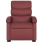 vidaXL Sillón elevable eléctrico cuero artificial rojo tinto vidaXL Sillón elevable eléctrico cuero artificial rojo tinto