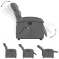 vidaXL Sillón de masaje elevable eléctrico cuero sintético gris vidaXL Sillón de masaje elevable eléctrico cuero sintético gris