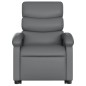 vidaXL Sillón de masaje elevable eléctrico cuero sintético gris vidaXL Sillón de masaje elevable eléctrico cuero sintético gris