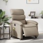 vidaXL Sillón reclinable de masaje eléctrico cuero sintético capuchino vidaXL Sillón reclinable de masaje eléctrico cuero sintético capuchino