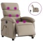 vidaXL Sillón reclinable de masaje eléctrico cuero sintético capuchino vidaXL Sillón reclinable de masaje eléctrico cuero sintético capuchino