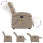 vidaXL Sillón reclinable de masaje eléctrico cuero sintético capuchino vidaXL Sillón reclinable de masaje eléctrico cuero sintético capuchino