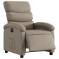 vidaXL Sillón reclinable eléctrico de cuero sintético color capuchino vidaXL Sillón reclinable eléctrico de cuero sintético color capuchino