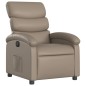 vidaXL Sillón reclinable eléctrico de cuero sintético color capuchino vidaXL Sillón reclinable eléctrico de cuero sintético color capuchino