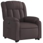 vidaXL Sillón eléctrico reclinable elevable de tela marrón oscuro vidaXL Sillón eléctrico reclinable elevable de tela marrón oscuro