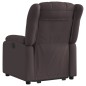 vidaXL Sillón eléctrico reclinable elevable de tela marrón oscuro vidaXL Sillón eléctrico reclinable elevable de tela marrón oscuro