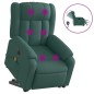 vidaXL Sillón masaje eléctrico reclinable elevable tela verde oscuro vidaXL Sillón masaje eléctrico reclinable elevable tela verde oscuro