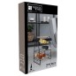 Home&Styling Botellero para 9 botellas metal negro y natural Home&Styling Botellero para 9 botellas metal negro y natural