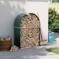 vidaXL Leñero de acero galvanizado verde 80x45x120 cm vidaXL Leñero de acero galvanizado verde 80x45x120 cm