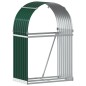 vidaXL Leñero de acero galvanizado verde 80x45x120 cm vidaXL Leñero de acero galvanizado verde 80x45x120 cm