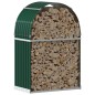 vidaXL Leñero de acero galvanizado verde 80x45x120 cm vidaXL Leñero de acero galvanizado verde 80x45x120 cm