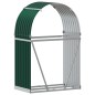 vidaXL Leñero de acero galvanizado verde 80x45x120 cm vidaXL Leñero de acero galvanizado verde 80x45x120 cm
