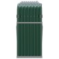 vidaXL Leñero de acero galvanizado verde 234x45x100 cm