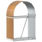 vidaXL Leñero de acero galvanizado marrón claro 80x45x120 cm vidaXL Leñero de acero galvanizado marrón claro 80x45x120 cm