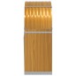 vidaXL Leñero de acero galvanizado marrón claro 80x45x120 cm vidaXL Leñero de acero galvanizado marrón claro 80x45x120 cm