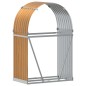 vidaXL Leñero de acero galvanizado marrón claro 80x45x120 cm vidaXL Leñero de acero galvanizado marrón claro 80x45x120 cm