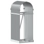 vidaXL Leñero de acero galvanizado gris claro 40x45x100 cm vidaXL Leñero de acero galvanizado gris claro 40x45x100 cm