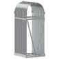 vidaXL Leñero de acero galvanizado gris claro 40x45x100 cm vidaXL Leñero de acero galvanizado gris claro 40x45x100 cm