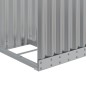 vidaXL Leñero de acero galvanizado gris claro 40x45x100 cm vidaXL Leñero de acero galvanizado gris claro 40x45x100 cm