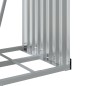 vidaXL Leñero de acero galvanizado gris claro 40x45x100 cm vidaXL Leñero de acero galvanizado gris claro 40x45x100 cm