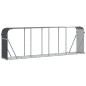 vidaXL Leñero de acero galvanizado gris antracita 300x45x100 cm vidaXL Leñero de acero galvanizado gris antracita 300x45x100 cm