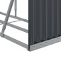 vidaXL Leñero de acero galvanizado gris antracita 300x45x100 cm vidaXL Leñero de acero galvanizado gris antracita 300x45x100 cm
