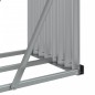 vidaXL Leñero de acero galvanizado gris antracita 300x45x100 cm vidaXL Leñero de acero galvanizado gris antracita 300x45x100 cm