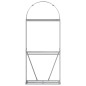 vidaXL Leñero de acero galvanizado marrón 80x45x190 cm