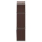 vidaXL Leñero de acero galvanizado marrón 120x45x210 cm