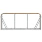 vidaXL Leñero de acero galvanizado marrón claro 234x45x100 cm vidaXL Leñero de acero galvanizado marrón claro 234x45x100 cm