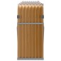 vidaXL Leñero de acero galvanizado marrón claro 234x45x100 cm vidaXL Leñero de acero galvanizado marrón claro 234x45x100 cm