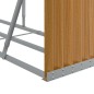 vidaXL Leñero de acero galvanizado marrón claro 234x45x100 cm vidaXL Leñero de acero galvanizado marrón claro 234x45x100 cm
